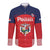 Custom Panama Football Long Sleeve Button Shirt Go Los Canaleros Go