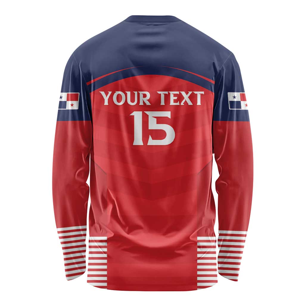 Custom Panama Football Long Sleeve Shirt Go Los Canaleros Go