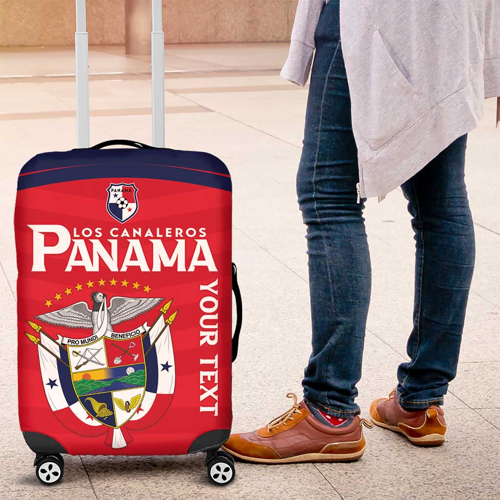 Custom Panama Football Luggage Cover Go Los Canaleros Go