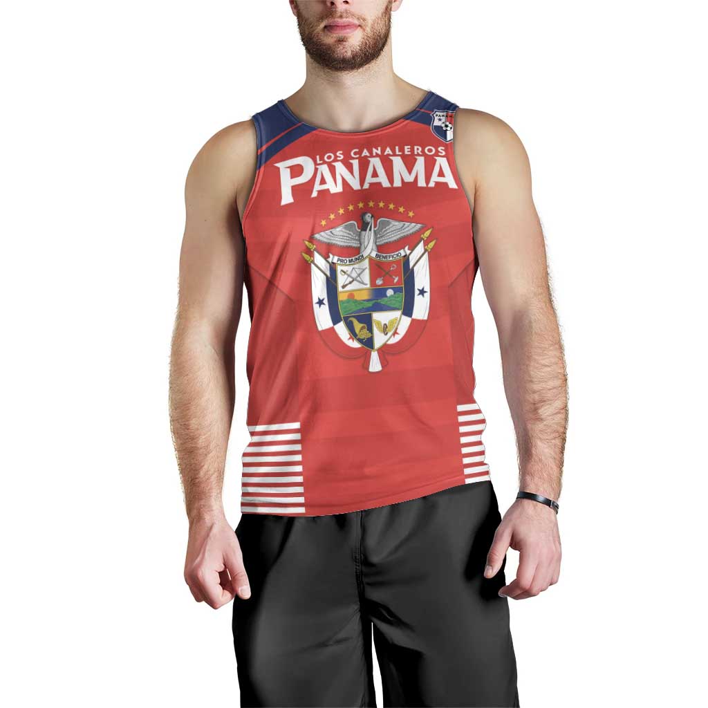 Custom Panama Football Men Tank Top Go Los Canaleros Go