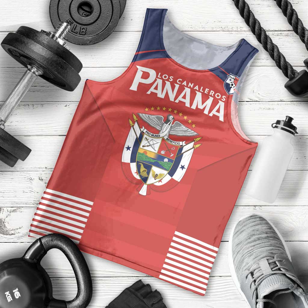 Custom Panama Football Men Tank Top Go Los Canaleros Go