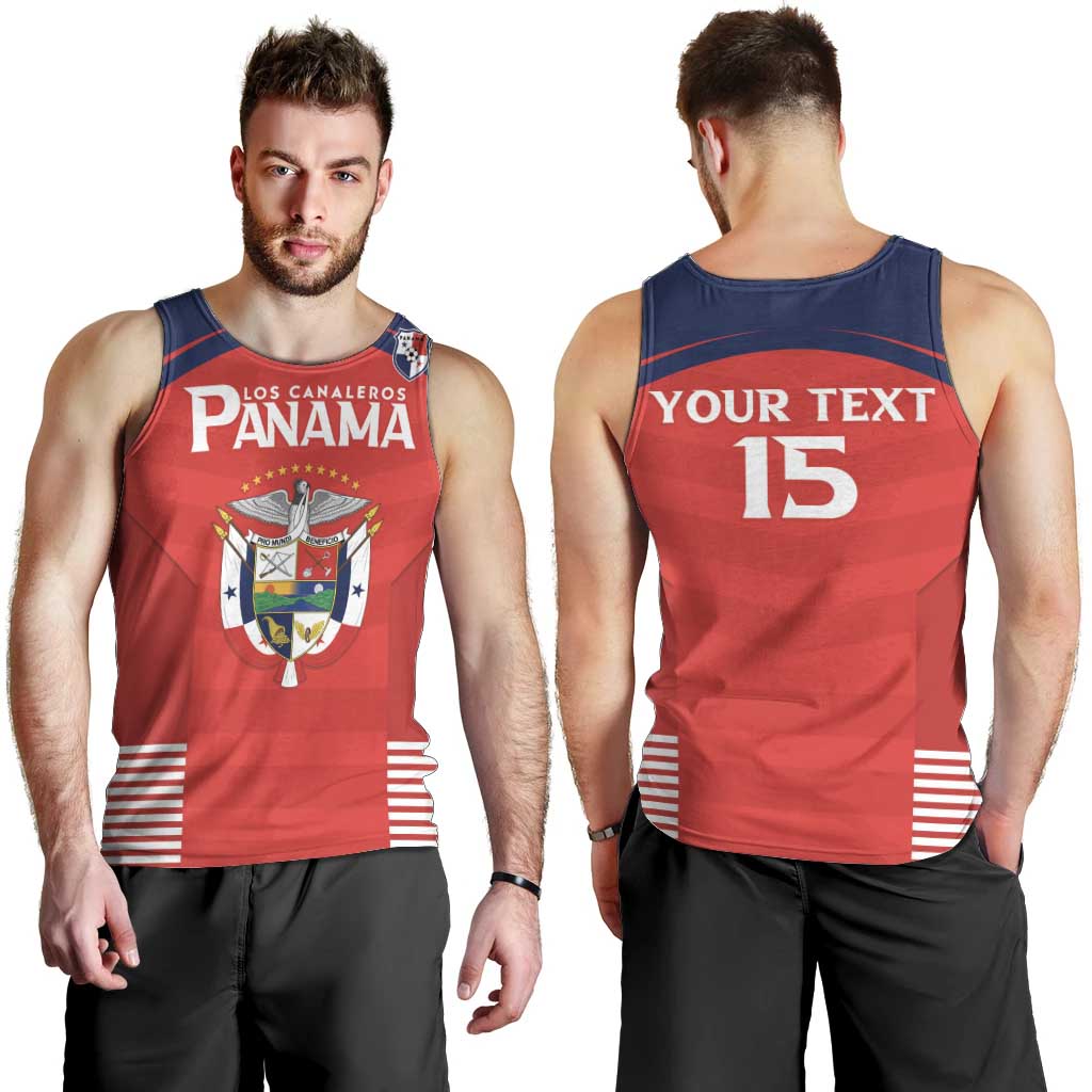 Custom Panama Football Men Tank Top Go Los Canaleros Go