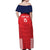 Custom Panama Football Off Shoulder Maxi Dress Go Los Canaleros Go