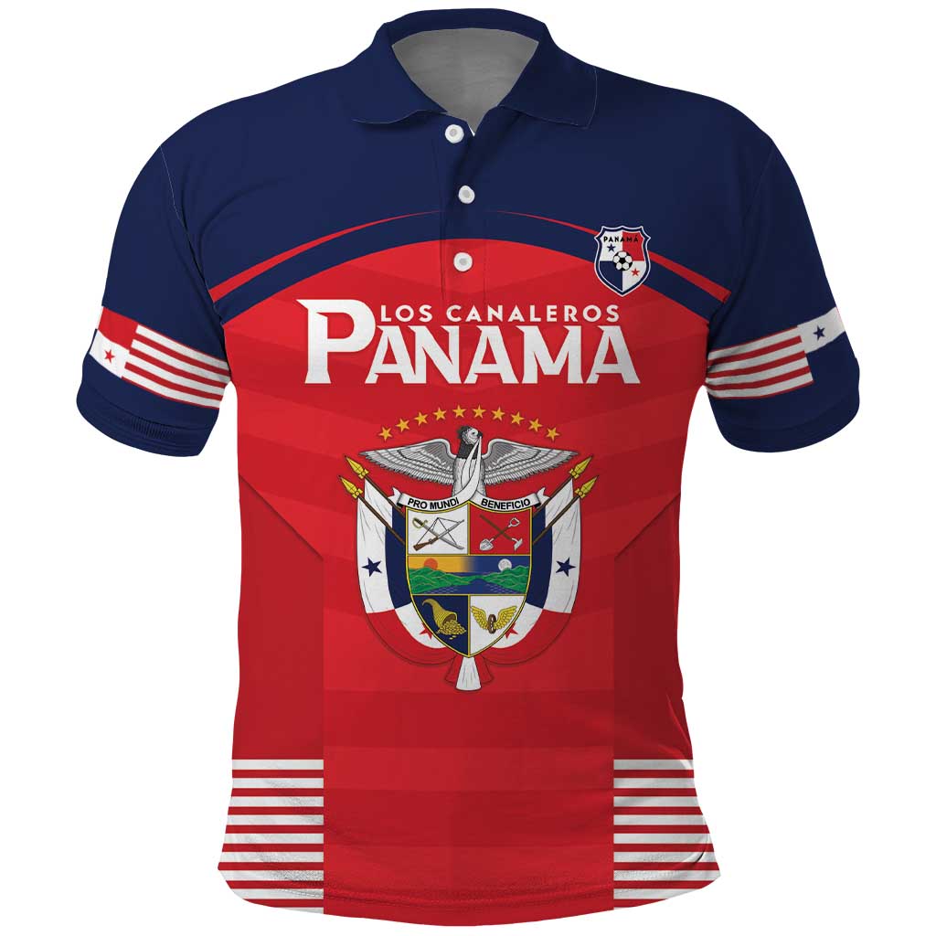 Custom Panama Football Polo Shirt Go Los Canaleros Go