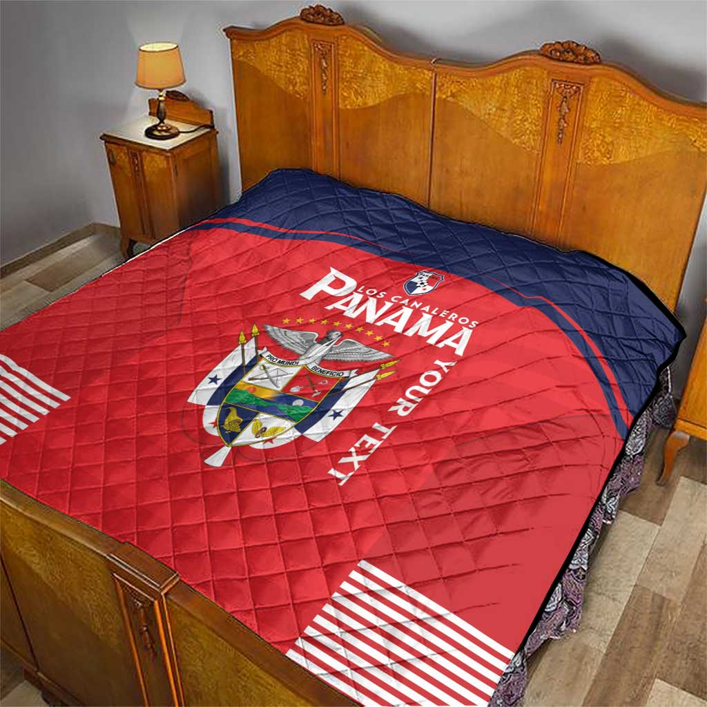 Custom Panama Football Quilt Go Los Canaleros Go