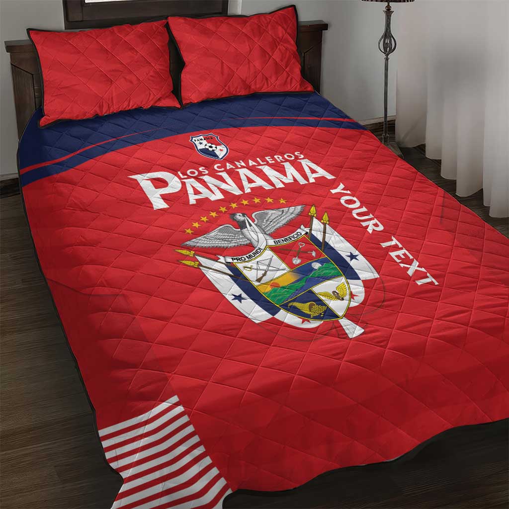 Custom Panama Football Quilt Bed Set Go Los Canaleros Go
