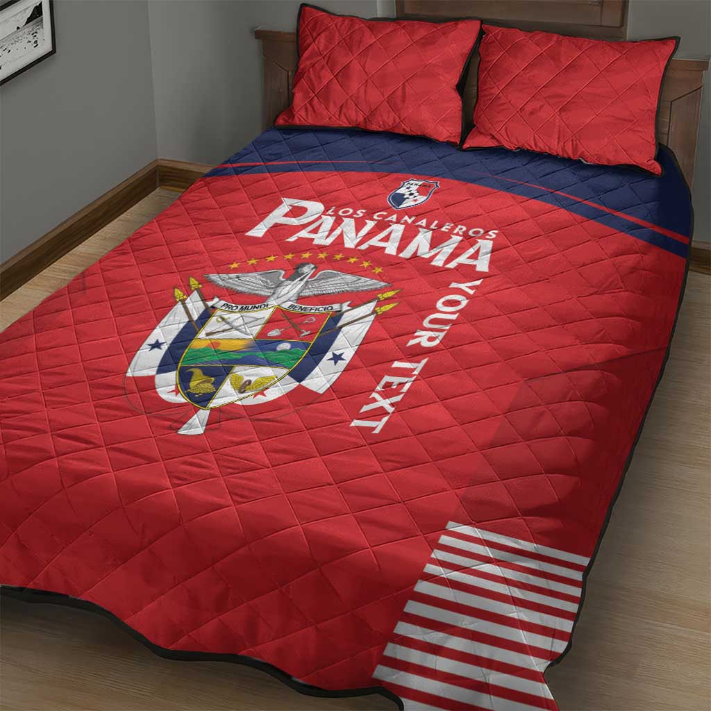 Custom Panama Football Quilt Bed Set Go Los Canaleros Go