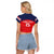 Custom Panama Football Raglan Cropped T Shirt Go Los Canaleros Go