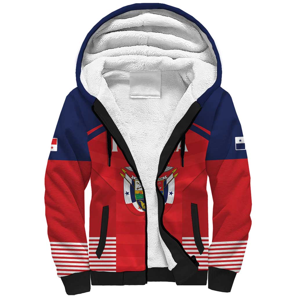 Custom Panama Football Sherpa Hoodie Go Los Canaleros Go