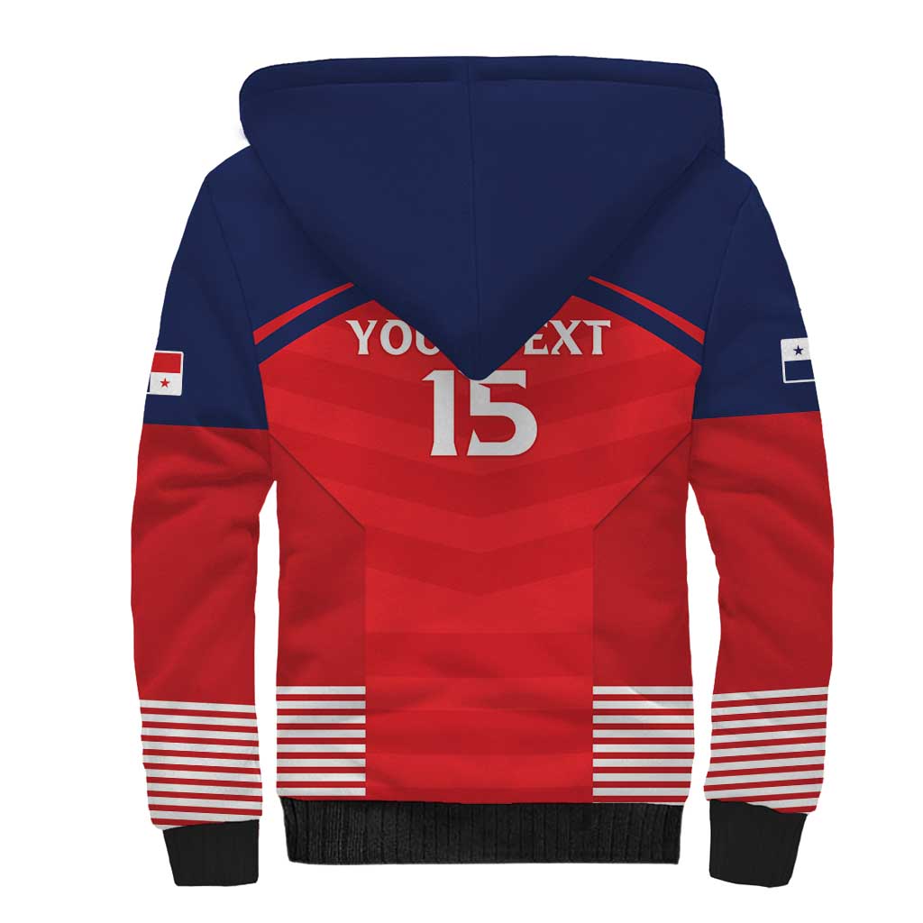 Custom Panama Football Sherpa Hoodie Go Los Canaleros Go