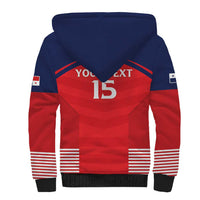 Custom Panama Football Sherpa Hoodie Go Los Canaleros Go