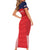 Custom Panama Football Short Sleeve Bodycon Dress Go Los Canaleros Go