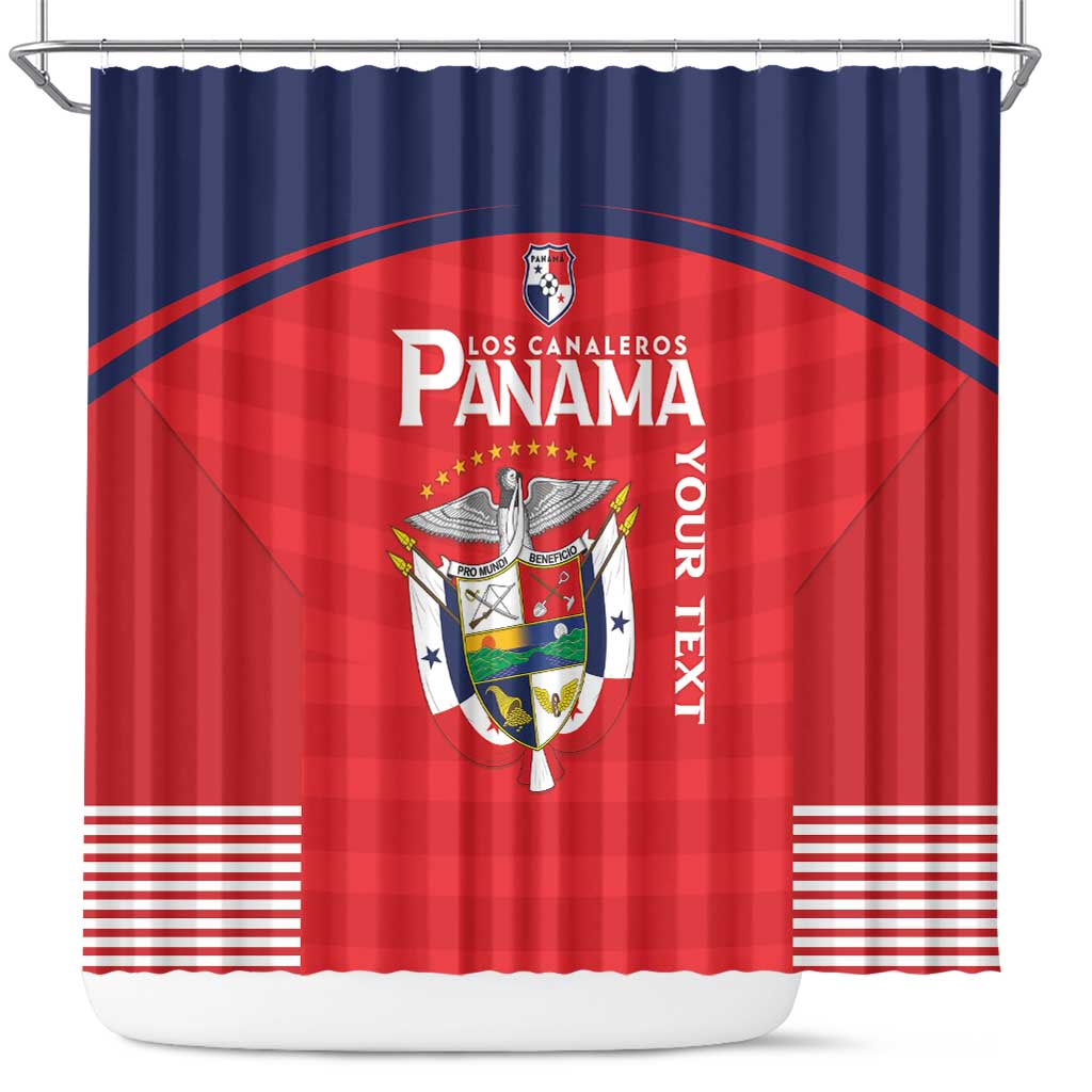 Custom Panama Football Shower Curtain Go Los Canaleros Go