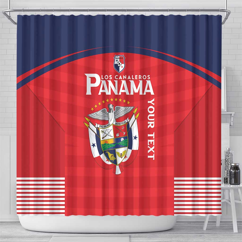 Custom Panama Football Shower Curtain Go Los Canaleros Go