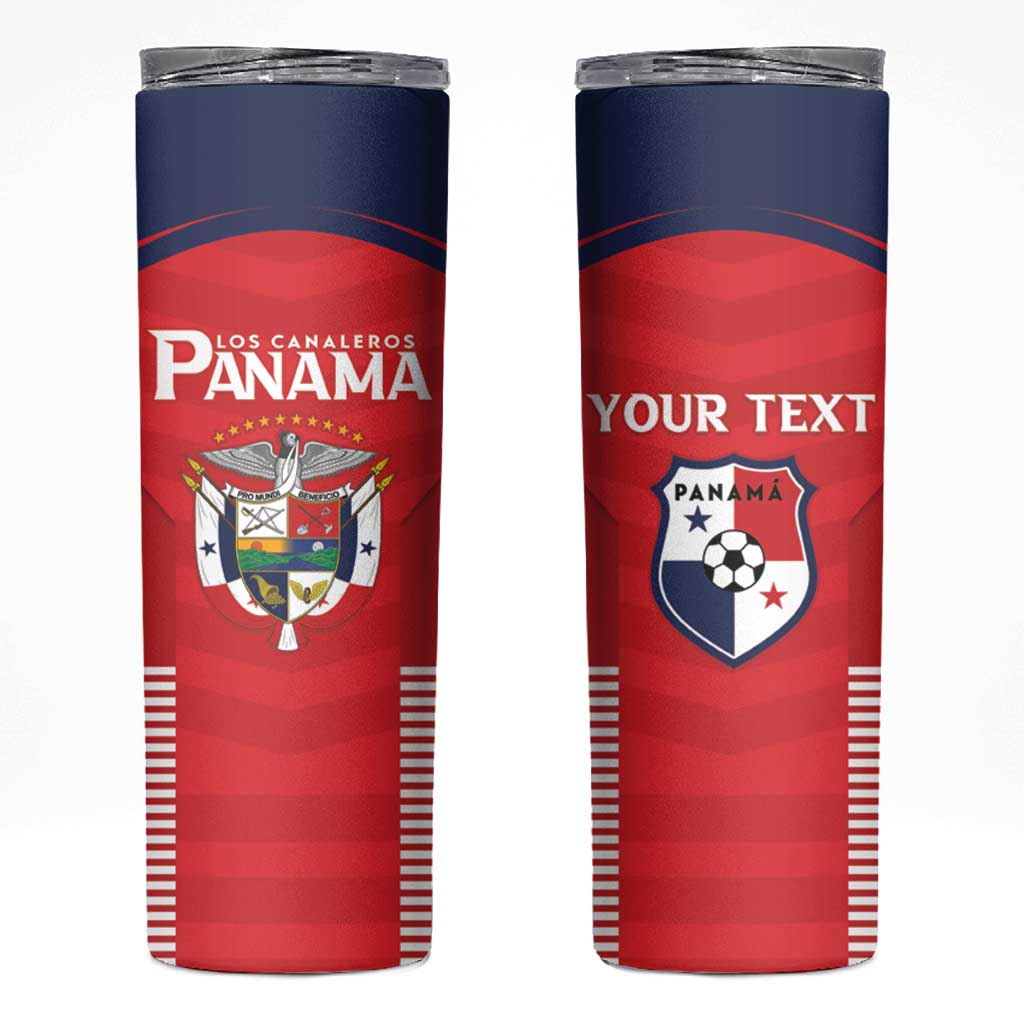 Custom Panama Football Skinny Tumbler Go Los Canaleros Go