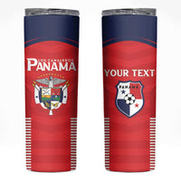 Custom Panama Football Skinny Tumbler Go Los Canaleros Go