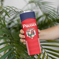 Custom Panama Football Skinny Tumbler Go Los Canaleros Go