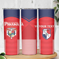 Custom Panama Football Skinny Tumbler Go Los Canaleros Go