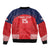 Custom Panama Football Sleeve Zip Bomber Jacket Go Los Canaleros Go