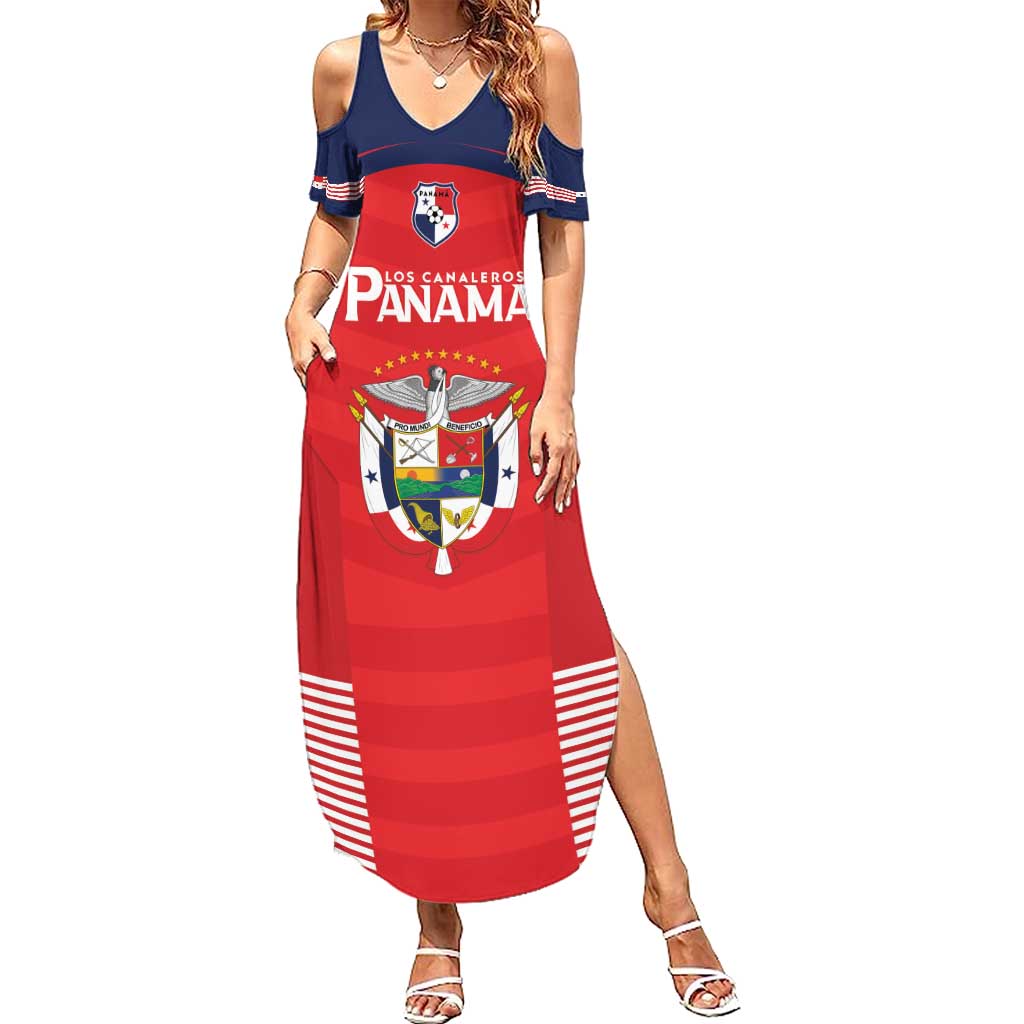Custom Panama Football Summer Maxi Dress Go Los Canaleros Go