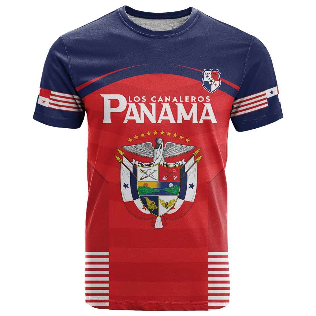 Custom Panama Football T Shirt Go Los Canaleros Go