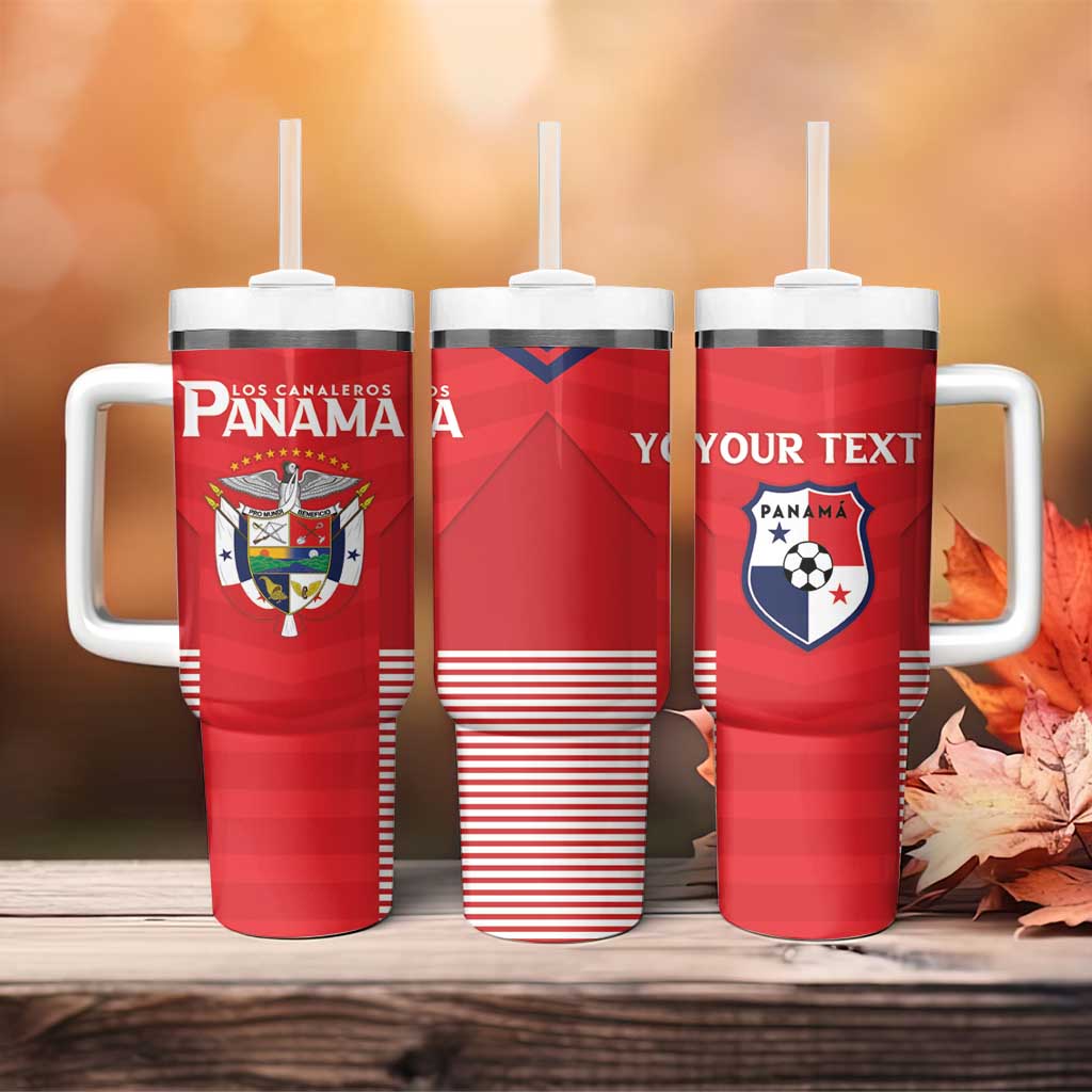 Custom Panama Football Tumbler With Handle Go Los Canaleros Go