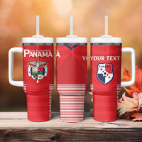 Custom Panama Football Tumbler With Handle Go Los Canaleros Go
