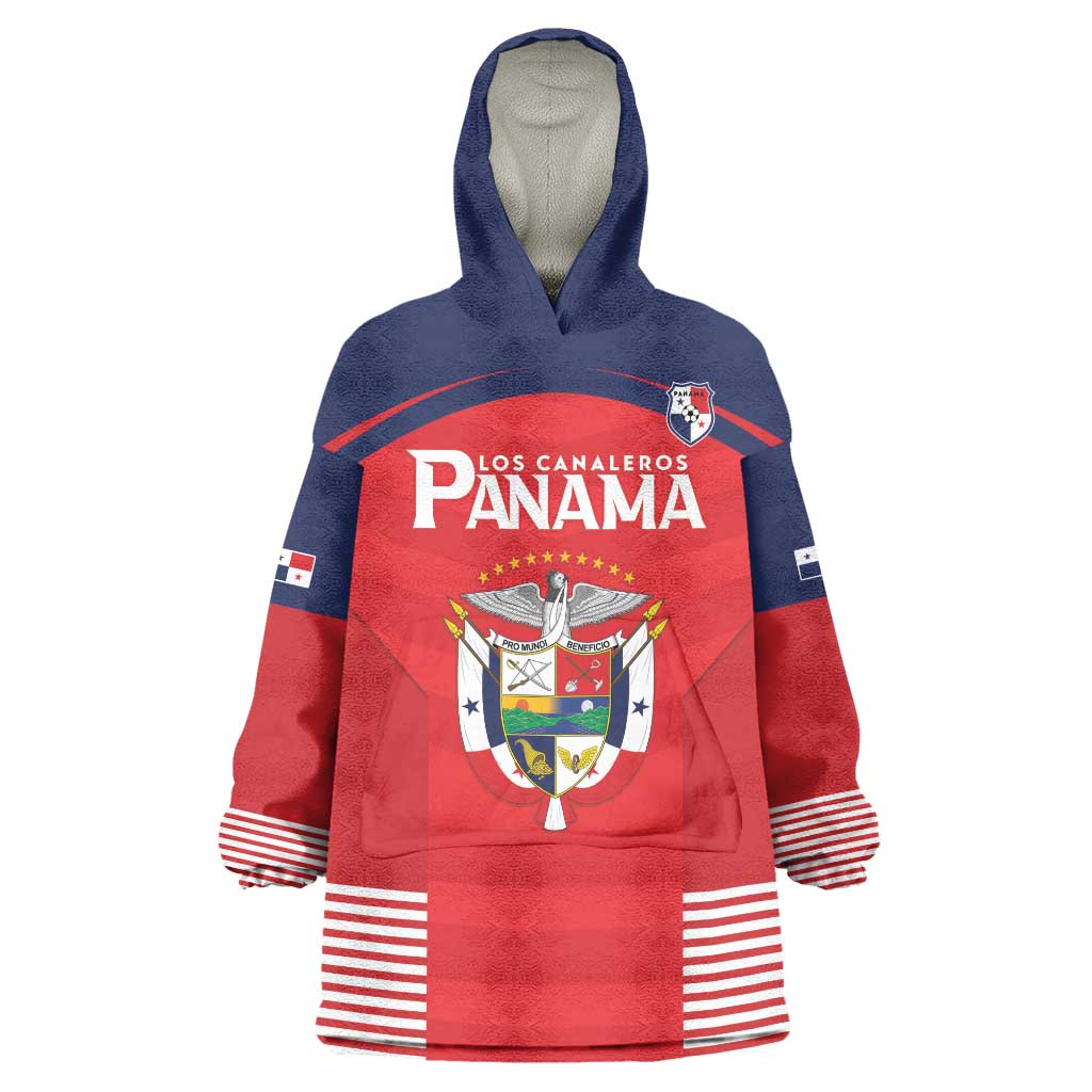 Custom Panama Football Wearable Blanket Hoodie Go Los Canaleros Go