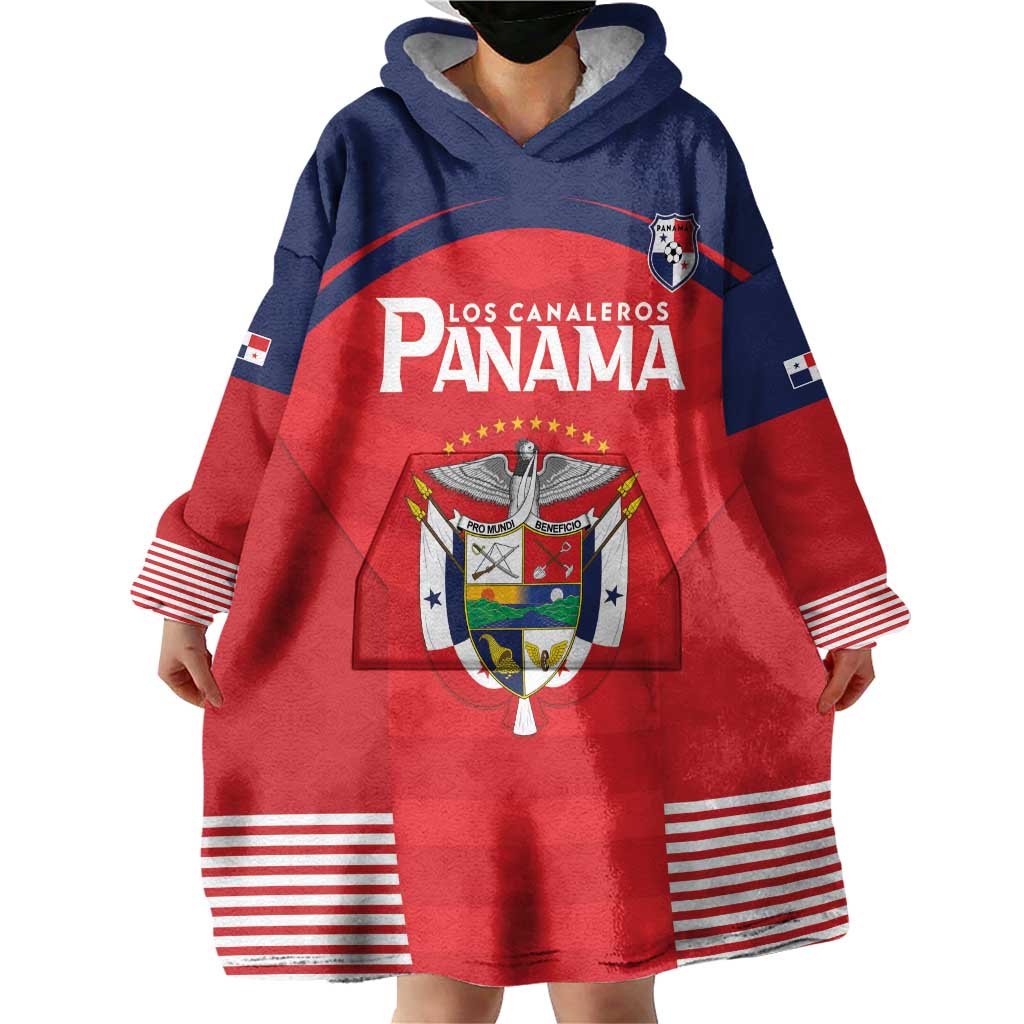Custom Panama Football Wearable Blanket Hoodie Go Los Canaleros Go