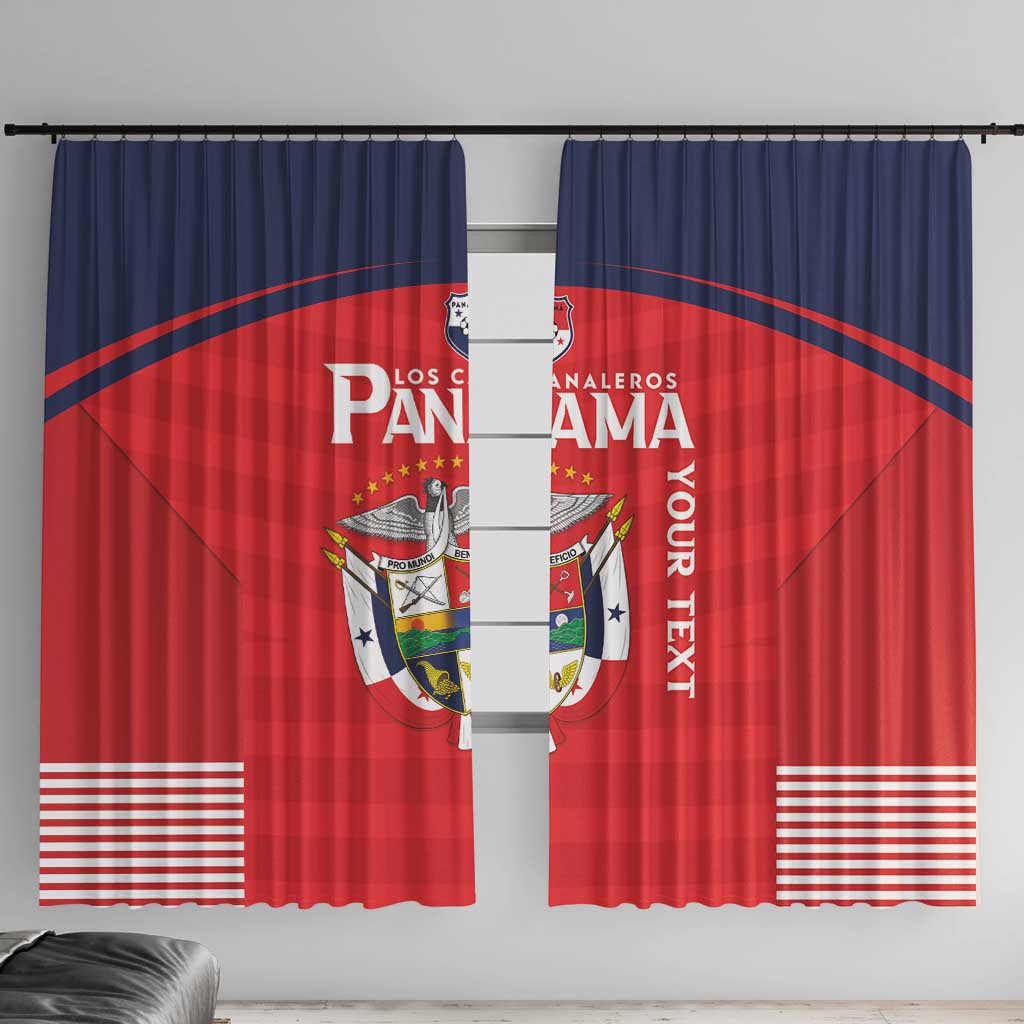 Custom Panama Football Window Curtain Go Los Canaleros Go