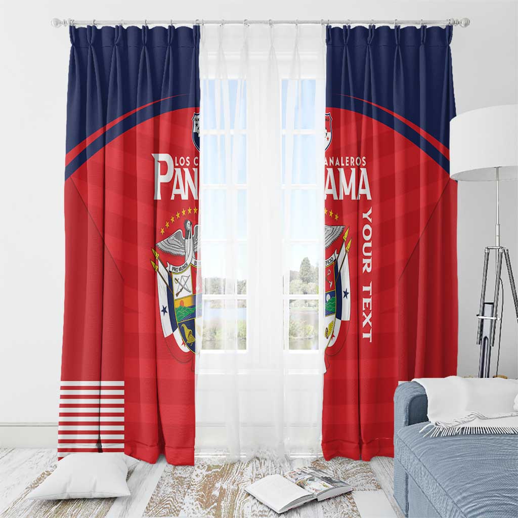 Custom Panama Football Window Curtain Go Los Canaleros Go