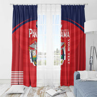 Custom Panama Football Window Curtain Go Los Canaleros Go