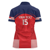 Custom Panama Football Women Polo Shirt Go Los Canaleros Go