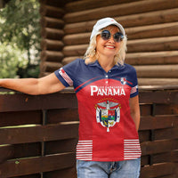 Custom Panama Football Women Polo Shirt Go Los Canaleros Go