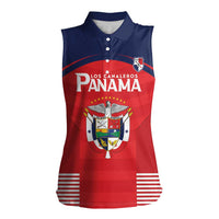 Custom Panama Football Women Sleeveless Polo Shirt Go Los Canaleros Go