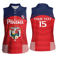 Custom Panama Football Women Sleeveless Polo Shirt Go Los Canaleros Go
