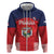 Custom Panama Football Zip Hoodie Go Los Canaleros Go