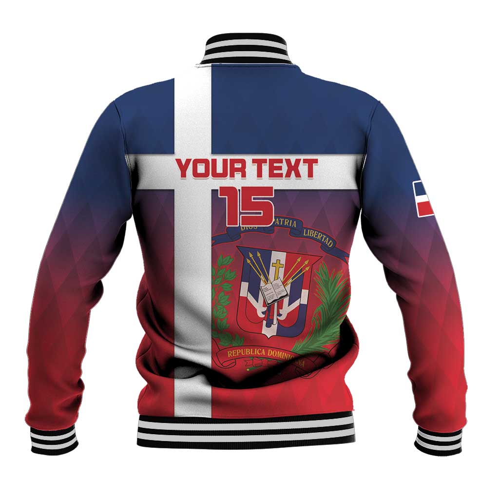 Custom Dominican Republic Football Baseball Jacket Come On Los Quisqueyanos