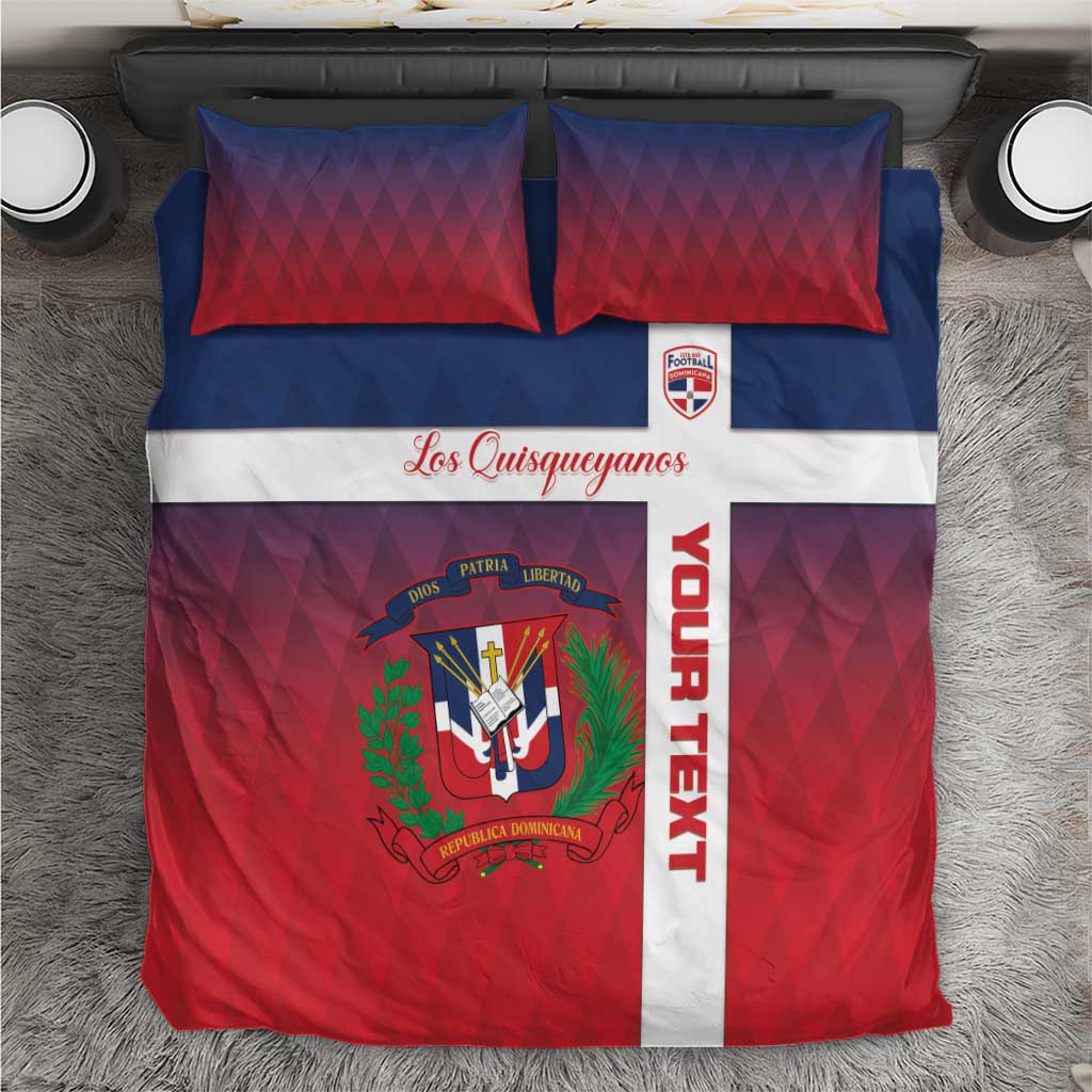 Custom Dominican Republic Football Bedding Set Come On Los Quisqueyanos