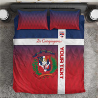 Custom Dominican Republic Football Bedding Set Come On Los Quisqueyanos