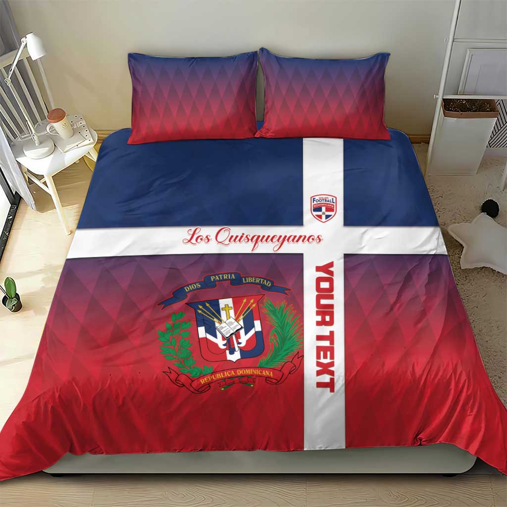 Custom Dominican Republic Football Bedding Set Come On Los Quisqueyanos
