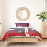 Custom Dominican Republic Football Bedding Set Come On Los Quisqueyanos