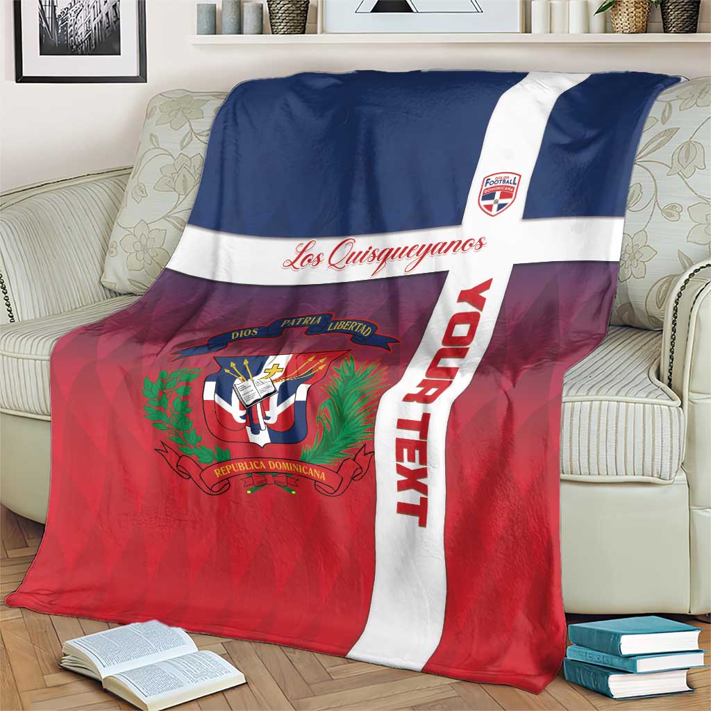 Custom Dominican Republic Football Blanket Come On Los Quisqueyanos