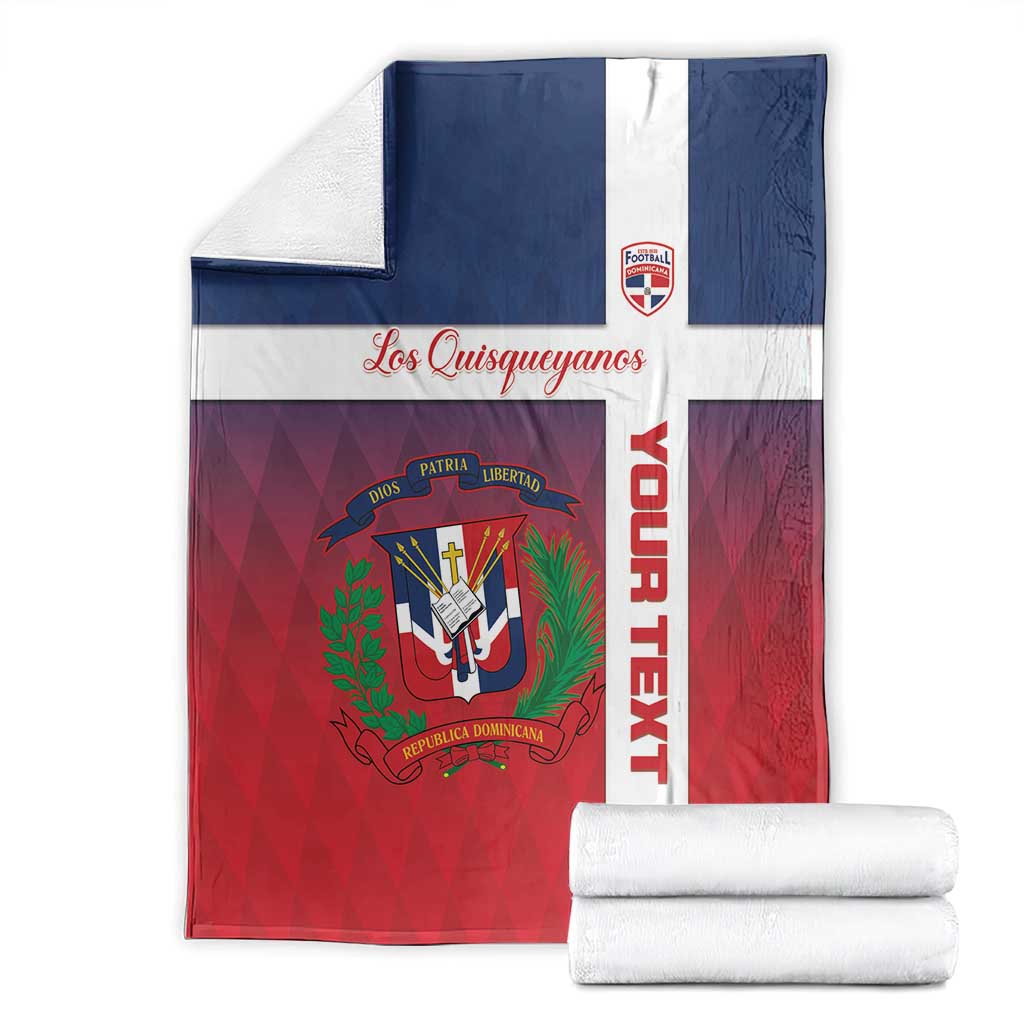 Custom Dominican Republic Football Blanket Come On Los Quisqueyanos