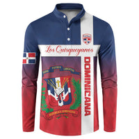 Custom Dominican Republic Football Button Sweatshirt Come On Los Quisqueyanos