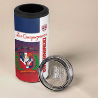 Custom Dominican Republic Football 4 in 1 Can Cooler Tumbler Come On Los Quisqueyanos