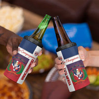 Custom Dominican Republic Football 4 in 1 Can Cooler Tumbler Come On Los Quisqueyanos
