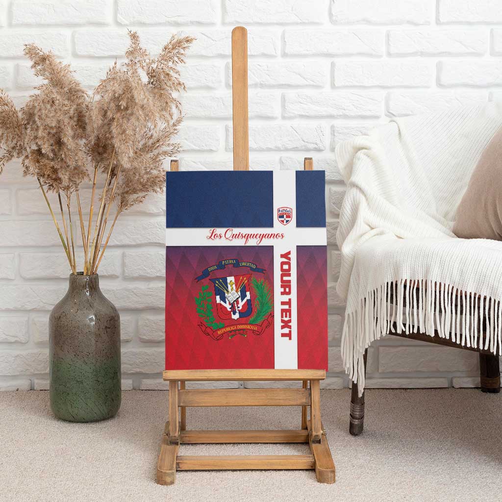 Custom Dominican Republic Football Canvas Wall Art Come On Los Quisqueyanos