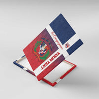 Custom Dominican Republic Football Canvas Wall Art Come On Los Quisqueyanos