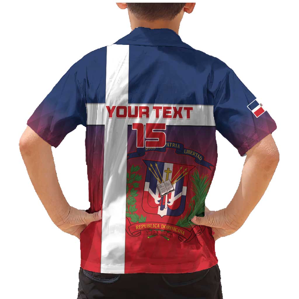 Custom Dominican Republic Football Family Matching Mermaid Dress and Hawaiian Shirt Come On Los Quisqueyanos